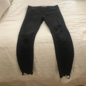Free People Black Skinny Jean